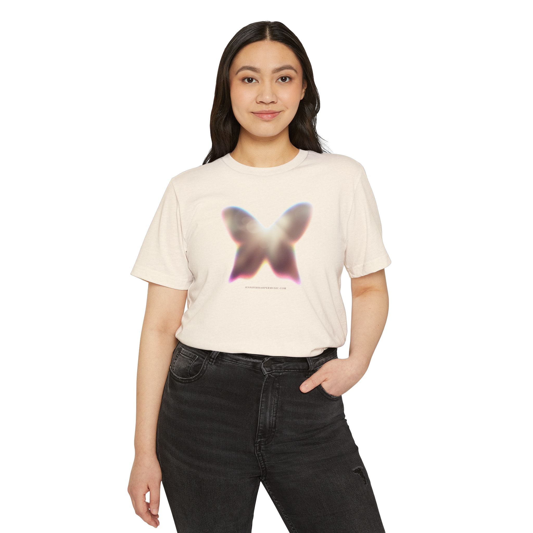 Butterfly - Recycled Organic T-Shirt - Natural - Image 5