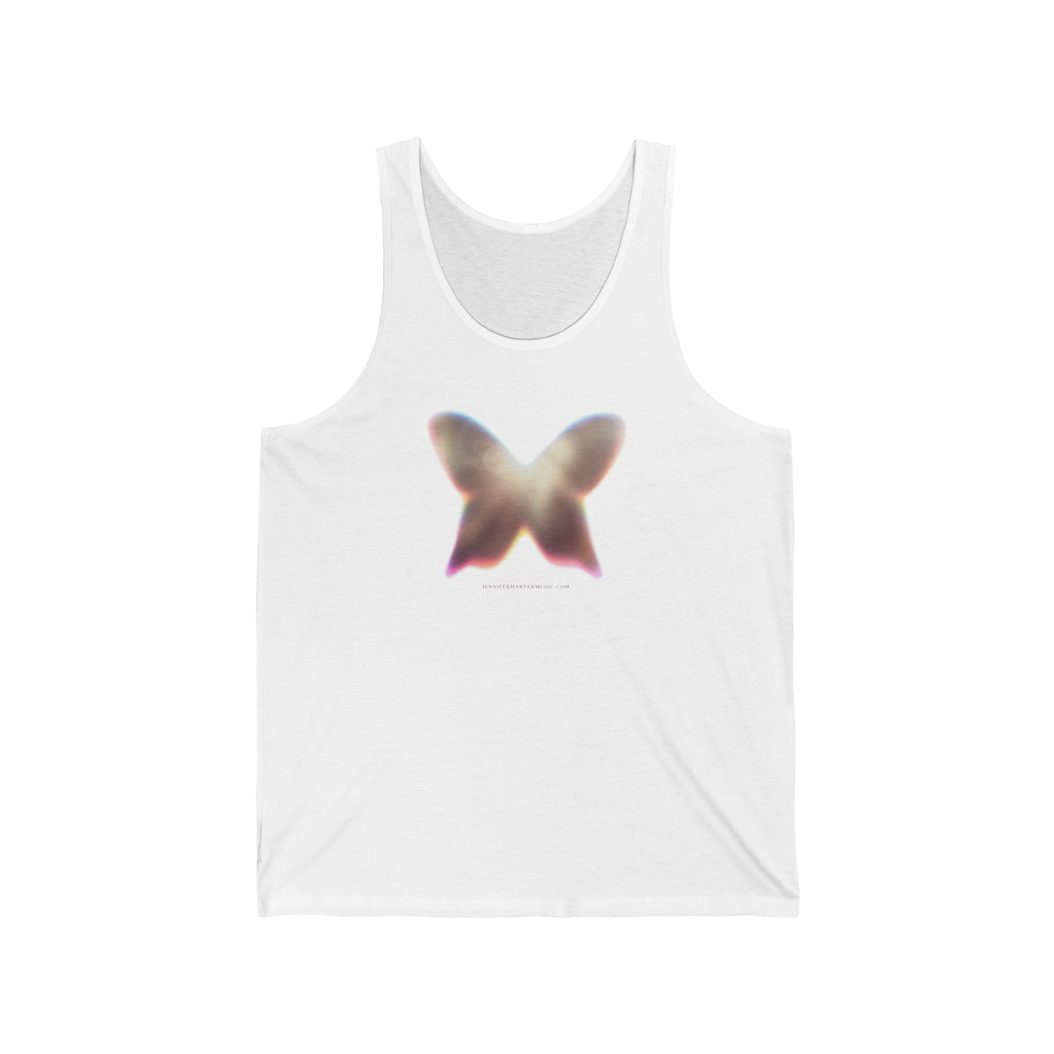 Butterfly - Unisex Jersey Tank - White