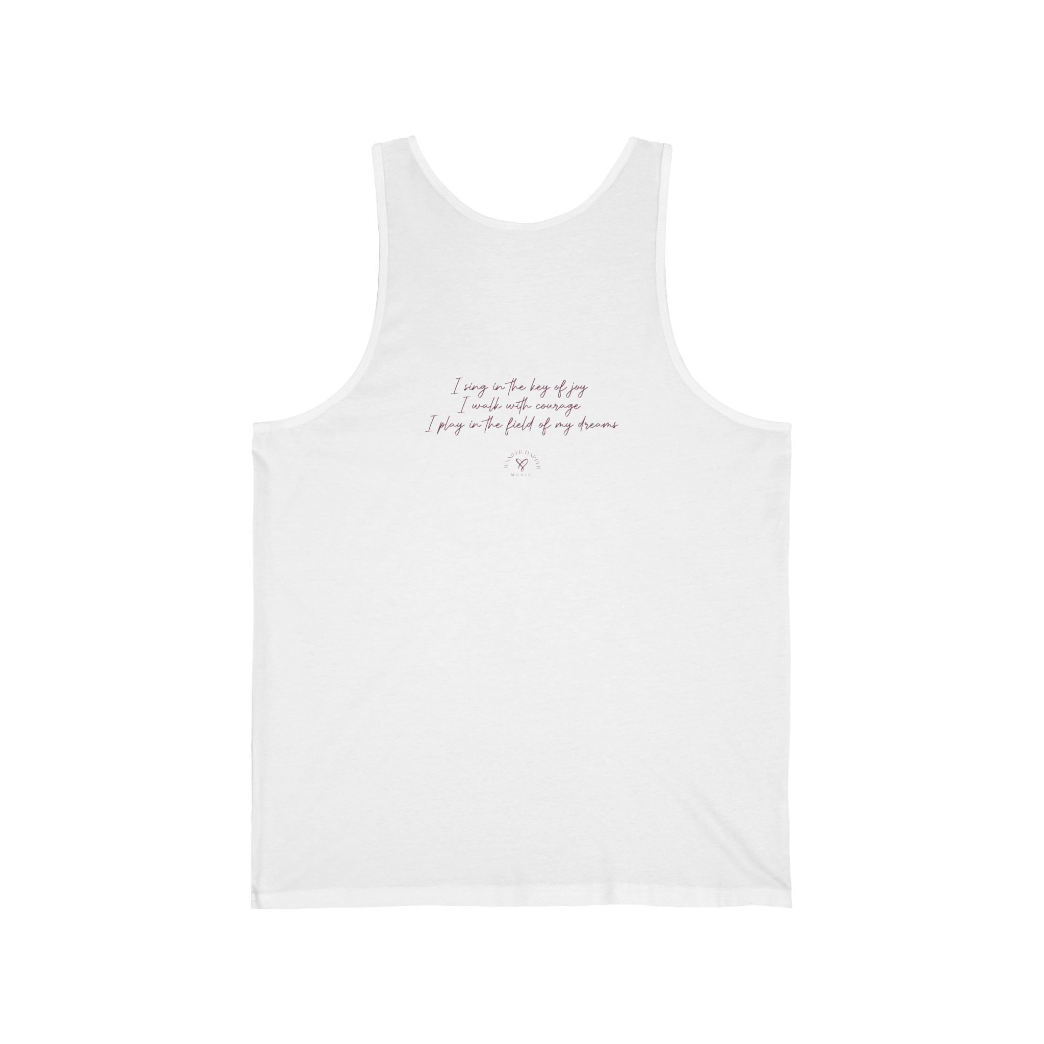 Butterfly - Unisex Jersey Tank - White - Image 2
